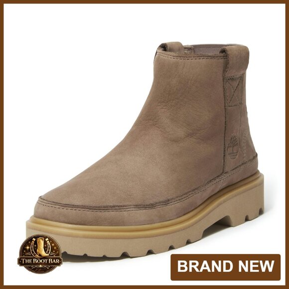 Premium Leather Pull-On Boots with OrthoLite Footbed Water Repellent